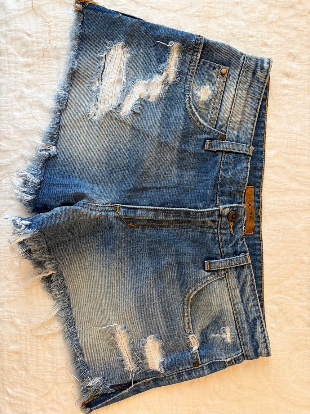 Joe's Jeans Vintage Reserve 1971 Distressed Denim Cut-Off Shorts